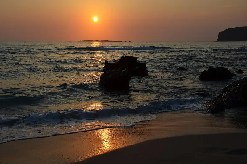 Tramonto sulla costa occidentale