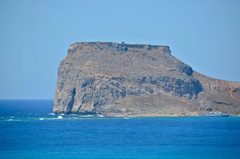 L'isola di Gramvousa dal mare